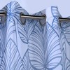 Commonwealth Havana Leaf Outdoor / Indoor Curtain Grommet Top Panel With 8 Silver Grommets - 54x108" - Blue - 2 of 3