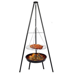 Topteng Fire Pit BBQ Grill for Camping - 1 of 4