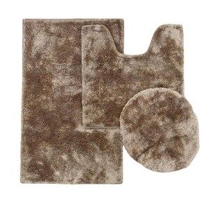 3-Piece Bath Lid and Contour Set with Mat, Non-Slip Backing - 1 of 4