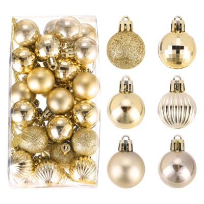Unique Bargains Shatterproof Home Party Decorative Christmas Tree Hanging Ball Ornaments 36 Pcs