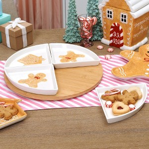 The Lakeside Collection Christmas Gingerbread Lazy Susan with