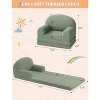 2-in-1 Kids Convertible Sofa, Foldable Toddler Lounger Chair , Soft Foam Gift for Boys & Girls - 3 of 4