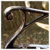 Hamilton Cast Aluminum Patio Bench- Copper - Christopher Knight Home: Weather-Resistant, 2-Seater Garden Bench - 3 of 4