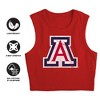Women's University of Arizona Distressed Primary Logo Sleeveless Crop Top Tank - 4 of 4