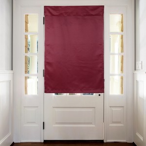 Unique Bargains Tie Up Blackout Privacy Door Curtain 1 Panel - 1 of 4