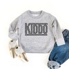 The Juniper Shop Kiddo Checkered Youth Ultra-Soft Graphic Sweatshirt - 2 of 3