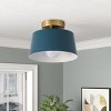 Dewdrop Farmhouse Semi Flush Mount Ceiling Light Fixture for Porch Hallway Passway - 2 of 4