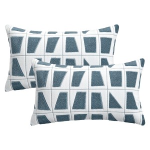 REGALWOVEN Geometric Soft Plush Modern Decorative Throw Pillows Cases 2 Pcs - 1 of 4