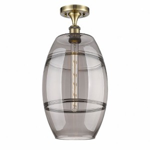 Vaz - 1 Light Semi-Flush Mount In Industrial Style-19.75 Inches Tall and 10 Inches Wide - 1 of 1