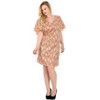 HAPPY BAY Women's House Daily Routine Evening Wear Vacation Casual Dailywear Holiday Loose House Dress Caftan Mini Loungewear Tunics 2X-3X Beige, - 3 of 3