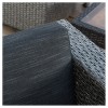 Puerta 4pk All-Weather Wicker Patio Club Chairs - Black - Christopher Knight Home - 3 of 4