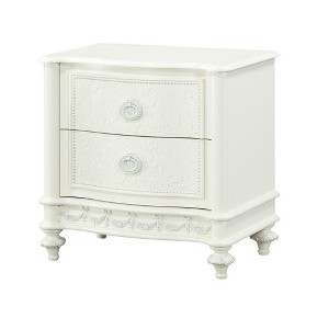 Acme Furniture,Dorothy Nightstand 2 Drawers, Ivory Finish - 1 of 4