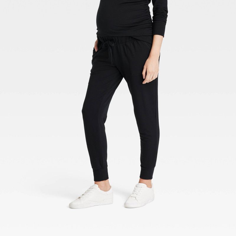 Knit Maternity Jogger Pants - Isabel Maternity by Ingrid & Isabel™, 1 of 3
