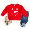 The Juniper Shop Snowman Face Toddler Graphic Sweatshirt - 2 of 2