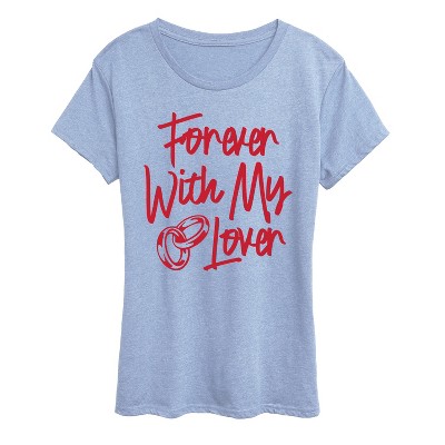 Women's - Instant Message - Forever With My Lover Short Sleeve Graphic T-Shirt