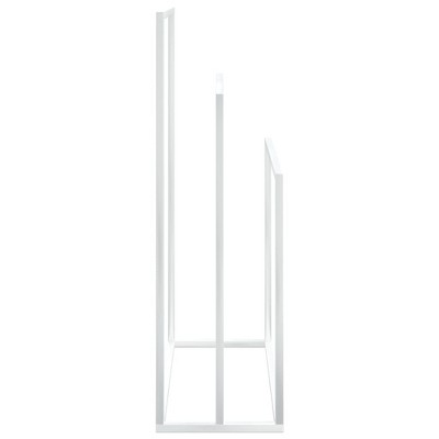 White Iron Freestanding 3-Tier Towel Rack