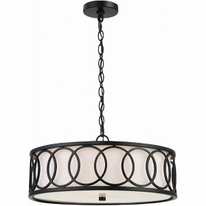 Crystorama Lighting Graham 6 - Light Chandelier in  Matte Black - 1 of 1