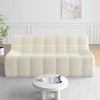74" Corduroy Full Sponge 3-Seater Sofa, Modern Minimalist Compression Couch with No Assembly Required - 3 of 4