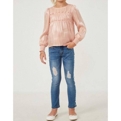 Girl Ruffled Smocked Top - Hayden LA