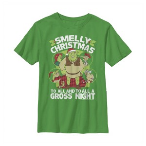 Boy's Shrek Christmas Smelly T-Shirt - 1 of 3