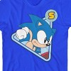 Sonic The Hedgehog Triangle Frame Youth Royal Blue Crew Neck Short Sleeve T-shirt - 2 of 4