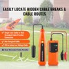 VEVOR Underground Cable Locator, 3 FT Max. Detection Depth, Wire Tracer Break Detector Finder with Earphone, 1000 FT Max.Detection Length, Orange - 3 of 4