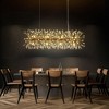 Rennnsan Glayven 13"W 12-Light Dandelion Crystal Modern Glam Dimmable Kitchen Island Pendant - 4 of 4