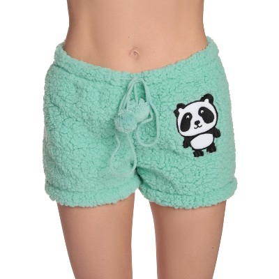 Just Love Womens Plush Faux Sherling Soft Pajama Shorts - PJ Bottoms Sleepwear