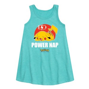 - Pokémon - Power Nap Graphic Sleeveless Aline Dress - 1 of 3