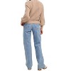 Women's SQUARE NECK SWEATER PULLOVER - BluIvy - 4 of 4