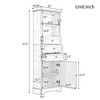 NicBex 68.3 Inch Tall Bathroom Storage Cabinet,Slim Storage Cabinet with 3 Drawers and Adjustable Shelf - 3 of 4