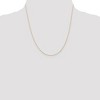 Black Bow Jewelry 0.5mm, 14k Yellow Gold, Cable Rope Chain Necklace - 2 of 4