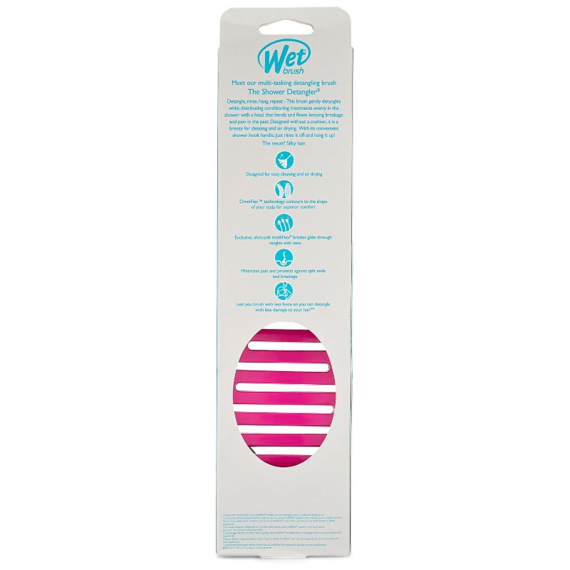 Wet Brush Shower Detangler Hair Brush - Fuchsia, 5 of 7