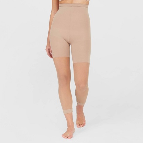 Assets By Spanx Women's High-waist Footless Shaper - Tan 1 : Target