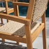 PAGED Outdoor Dining Chairs Wood Folding Chairs with Slatted Back and Slatted Seat for Patio, Outside, Lawn - 3 of 4