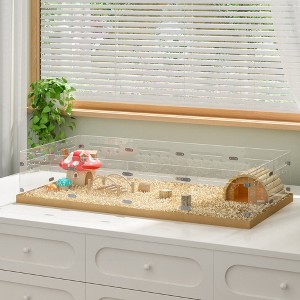 Sandinrayli Acrylic Guinea Pig Cages with 5PCS Waterproof Bottom, 4 x 2ft - 1 of 4