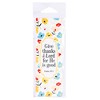 Dicksons BKM-3197 Give Thanks for He is Good Floral 5 Inch Paper Place Keeper Bookmark Pack of 12 - 2 of 2