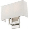 Livex Lighting Pierson 2 - Light Wall Light in  Brushed Nickel - 3 of 4