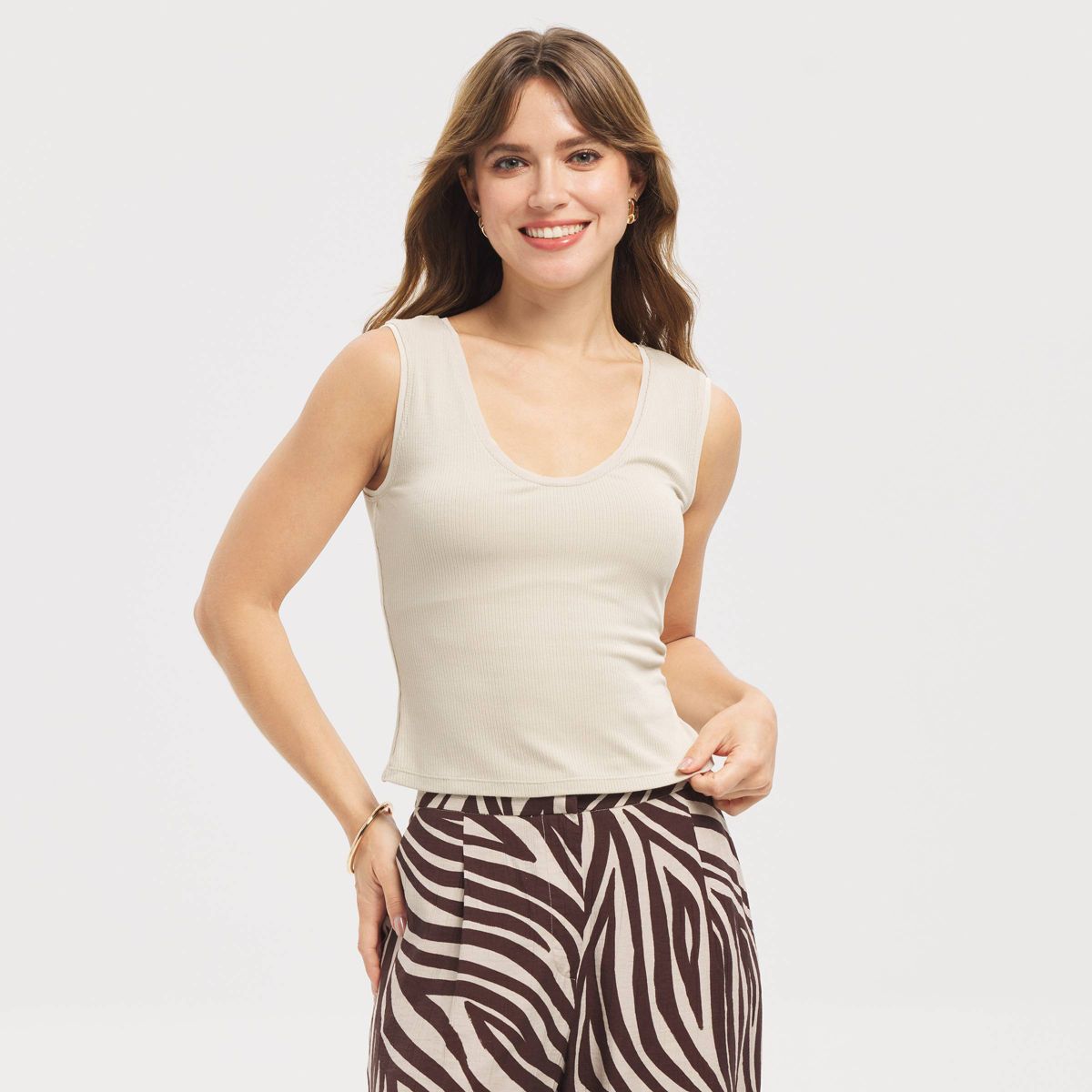Women's Mesh Trim Tank Top - A New Day™ - thumbnail 5