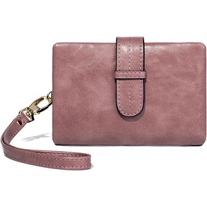 FATMOON Women's Wallets - RFID Blocking PU Leather Wallet - Stylish Compact Bifold Design with Detachable Wrist Strap for Everyday Carry - 1 of 4