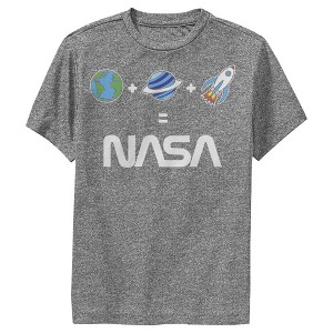 Boy's NASA Emoji Space Logo Equation Performance Tee - 1 of 3