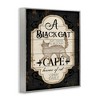Stupell Industries Black Cat Cafe Vintage Halloween Sign Spooky Witch Framed Giclee Art - 2 of 4