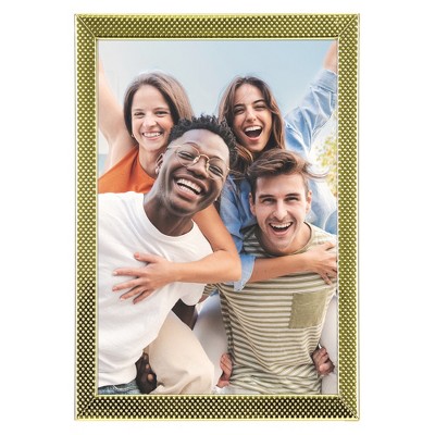 REGALWOVEN Metal Wedding Gift Home Tabletop Decor Simple Picture Photo Frame with Real Glass 1 Pc