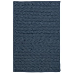 Colonial Mills Simply Home Solid Area Rug - Lake Blue 4' square - 1 of 2