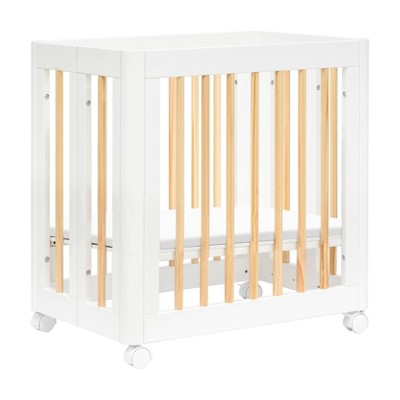 Yuzu White and Natural 8-in-1 Convertible Crib with All-Stages Conversion Kits