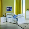Donco Kids Captains Twin White Bed With 3 Underbed Drawers & Twin Trundle - 2 of 2