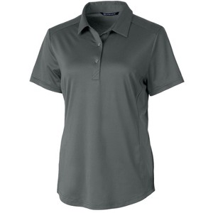 Cutter & Buck Prospect Textured Stretch Womens Short Sleeve Polo Shirt - 1 of 2