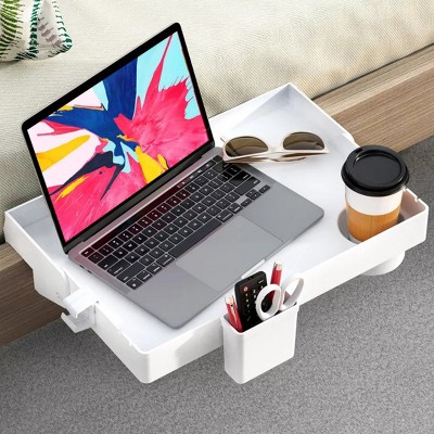 Acoinel Bedside Shelf for Bed, Foldable Bunk Bed Shelf Organizer for Room Essentials Clip On Nightstand Bed Side Shelf Tray