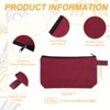 Unique Bargains Canvas Plain Zipper Toiletry Makeup Organizing Bags 8 Pcs - 2 of 4