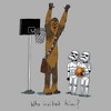 Boy's Star Wars: A New Hope Chewbacca Basketball Who Invited Him T-Shirt - 2 of 3